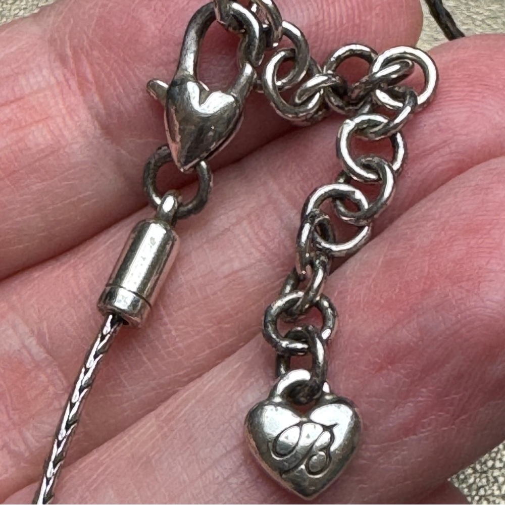 Brighton Fortino Silver Reversible Crystal Necklace - Picture 10 of 10